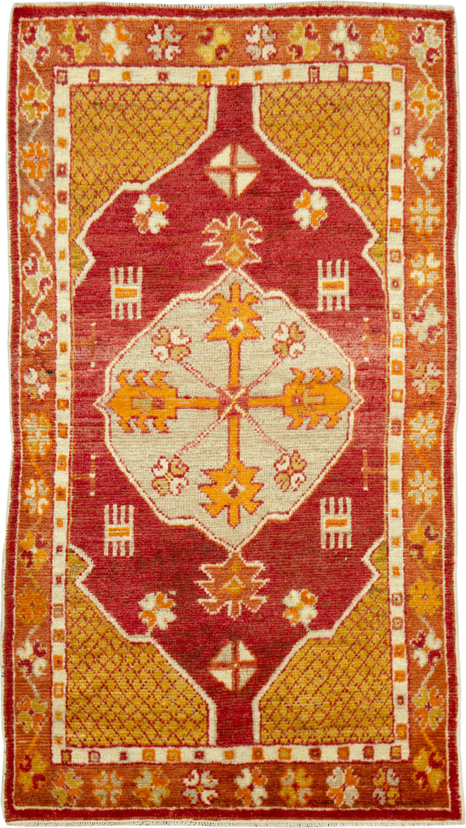 Vintage Turkish Oushak Rug, No.15912 - Gsblank
