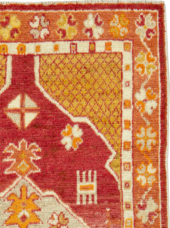 Vintage Turkish Oushak Rug, No.15912 - Gsblank
