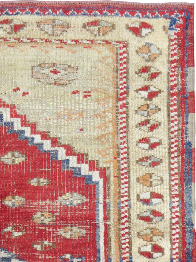 Vintage Turkish Ghiordes Rug, No.15914 - Gsblank
