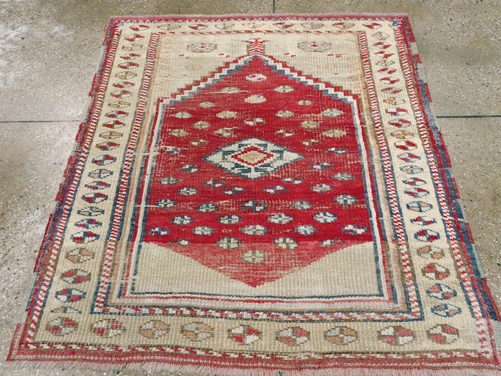 Vintage Turkish Ghiordes Rug, No.15914 - Gsblank