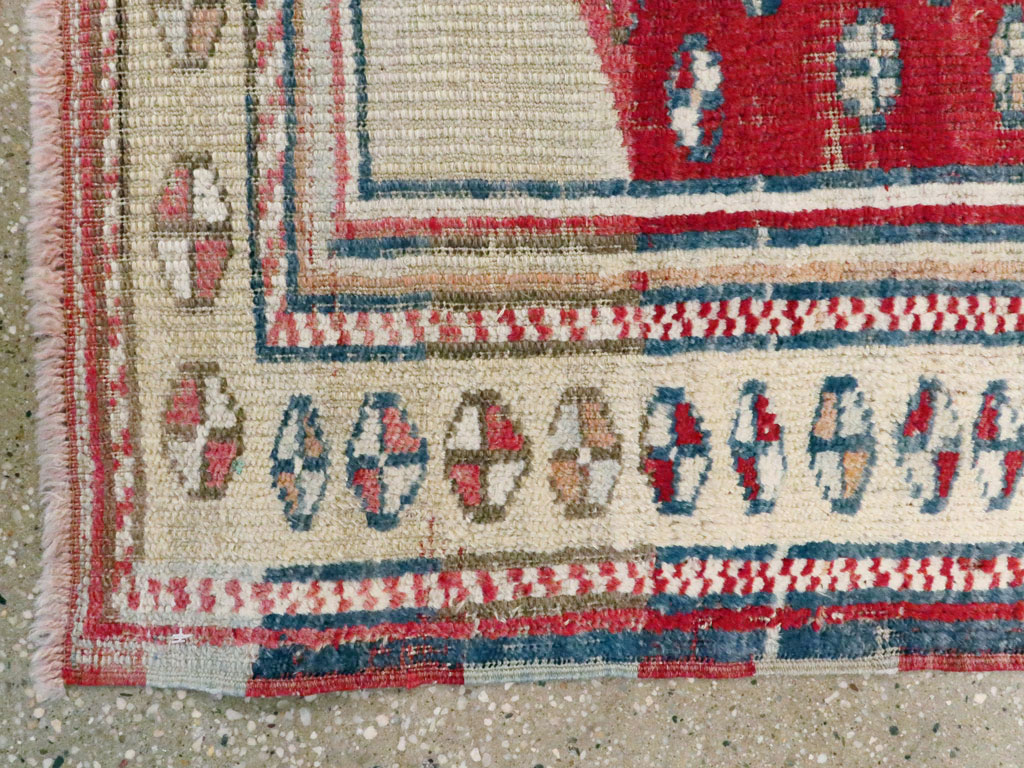 Vintage Turkish Ghiordes Rug, No.15914 - Gsblank