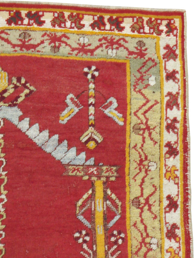 Antique Turkish Ghiordes Rug, No.15924 - Gsblank