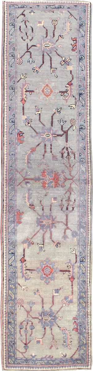 Antique Turkish Oushak Runner, No.15931 - Gsblank