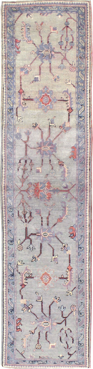 Antique Turkish Oushak Runner, No.15931 - Gsblank