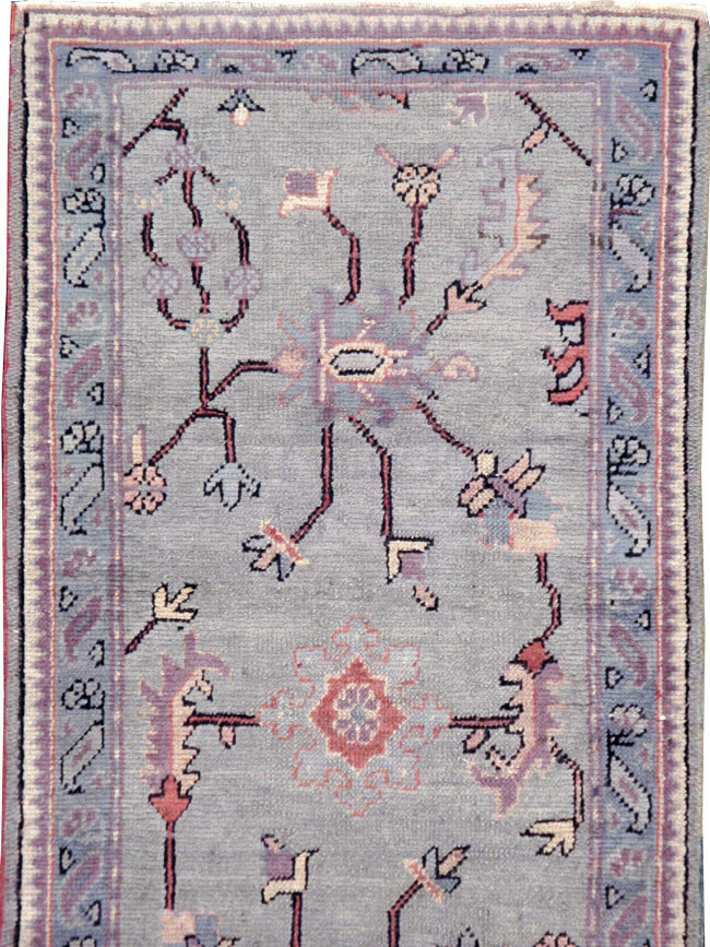 Antique Turkish Oushak Runner, No.15931 - Gsblank