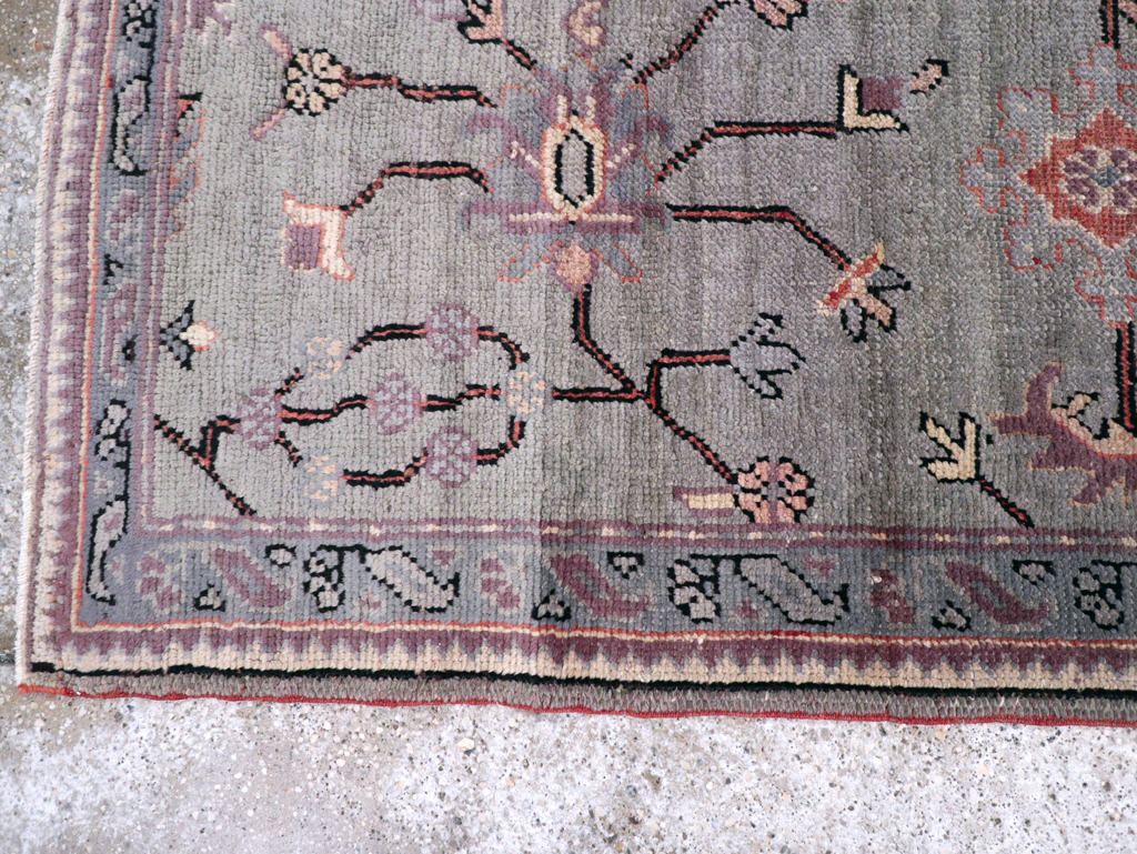 Antique Turkish Oushak Runner, No.15931 - Gsblank