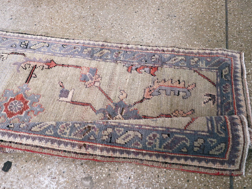 Antique Turkish Oushak Runner, No.15931 - Gsblank