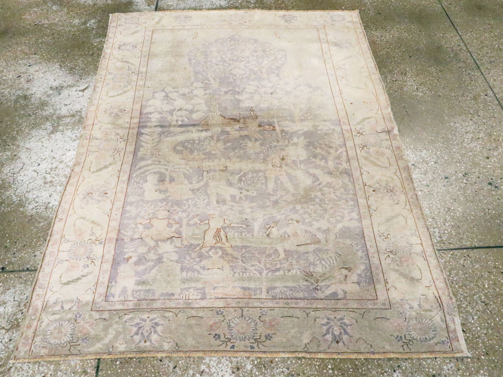 Vintage Turkish Kayseri Rug, No.15950 - Gsblank