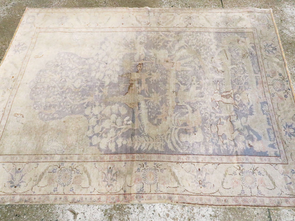 Vintage Turkish Kayseri Rug, No.15950 - Gsblank