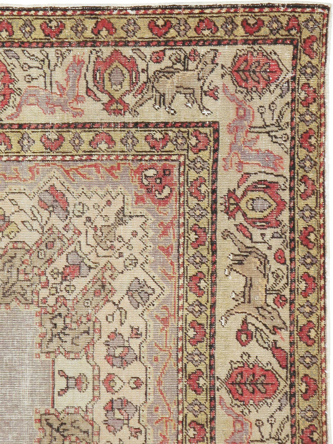 Vintage Turkish Sivas Pictorial Rug, No.15956 - Gsblank