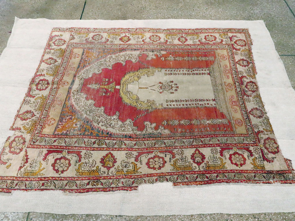 Antique Turkish Ghiordes Rug, No.15972 - Gsblank