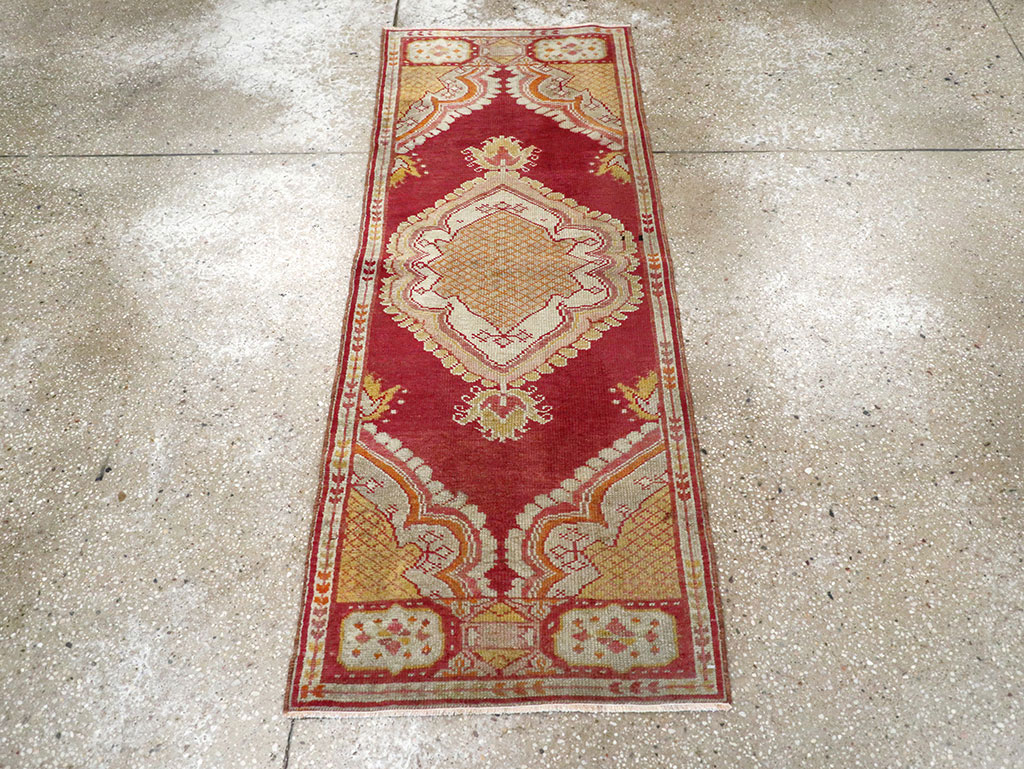 Vintage Turkish Oushak Rug, No.15996 - Gsblank