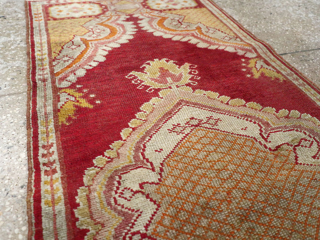 Vintage Turkish Oushak Rug, No.15996 - Gsblank