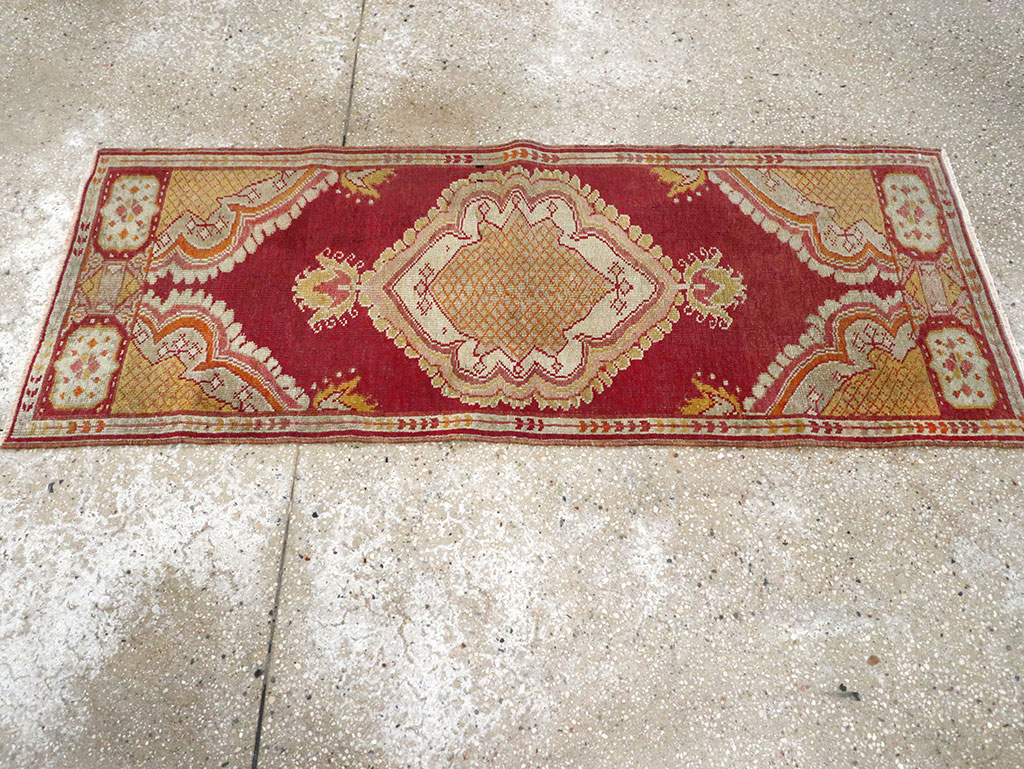 Vintage Turkish Oushak Rug, No.15996 - Gsblank