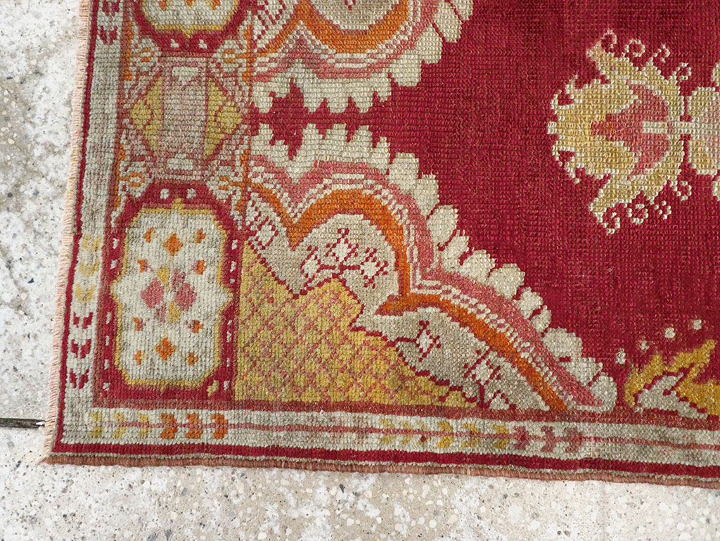 Vintage Turkish Oushak Rug, No.15996 - Gsblank