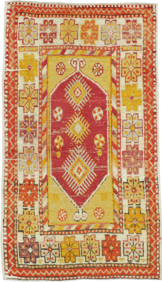 Vintage Turkish Oushak Rug, No.16002 - Gsblank