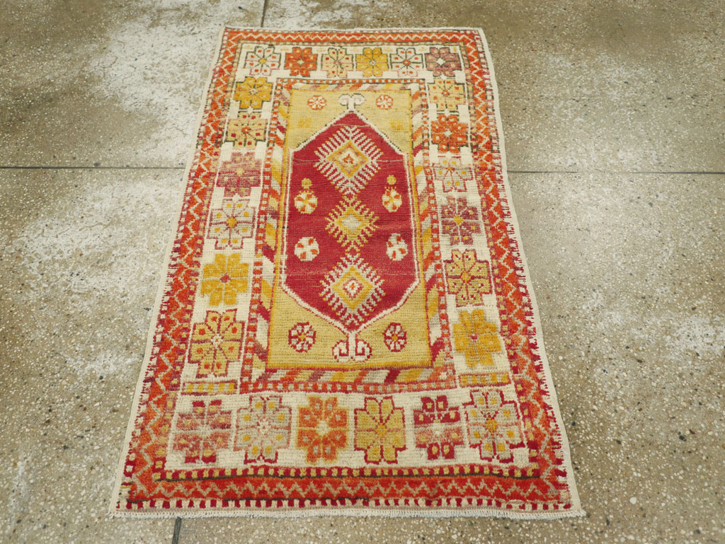 Vintage Turkish Oushak Rug, No.16002 - Gsblank