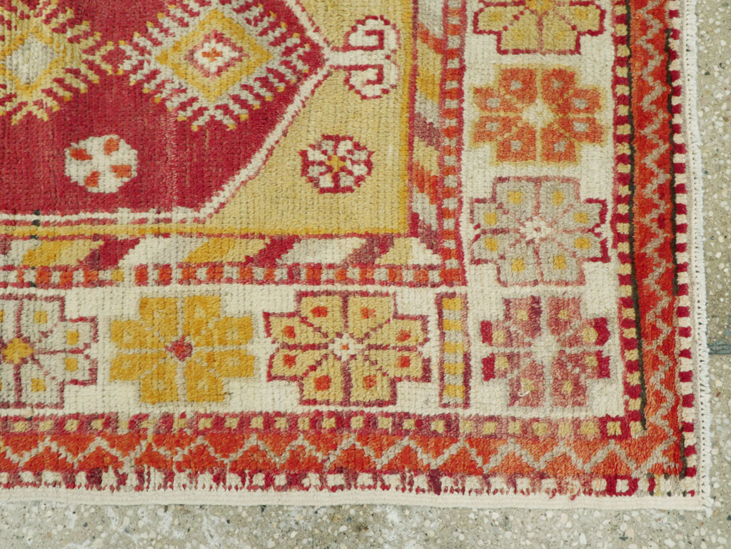 Vintage Turkish Oushak Rug, No.16002 - Gsblank