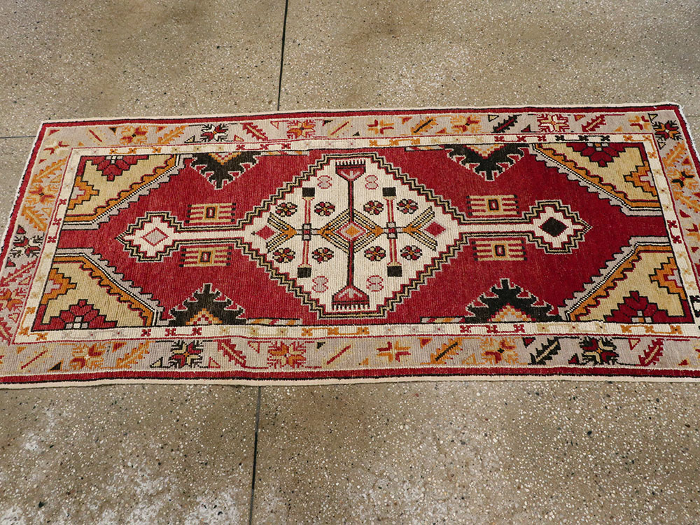 Vintage Turkish Oushak Rug, No.16020 - Gsblank