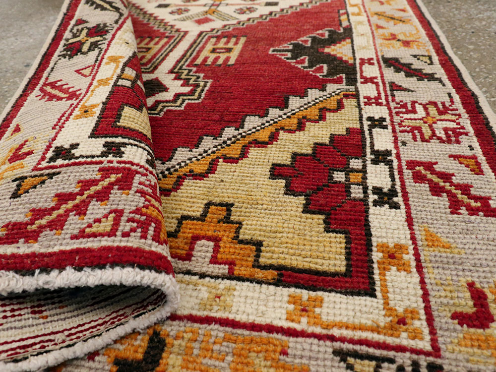 Vintage Turkish Oushak Rug, No.16020 - Gsblank