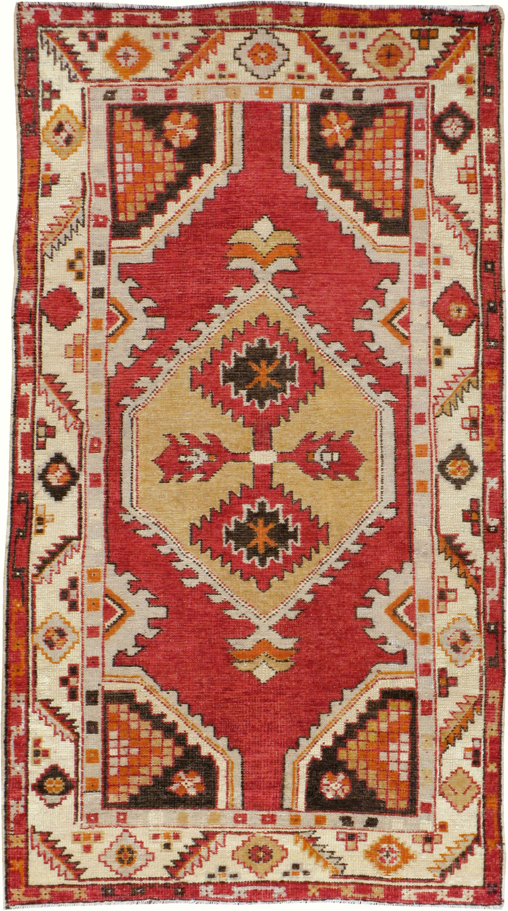 Vintage Turkish Oushak Rug, No.16021 - Gsblank