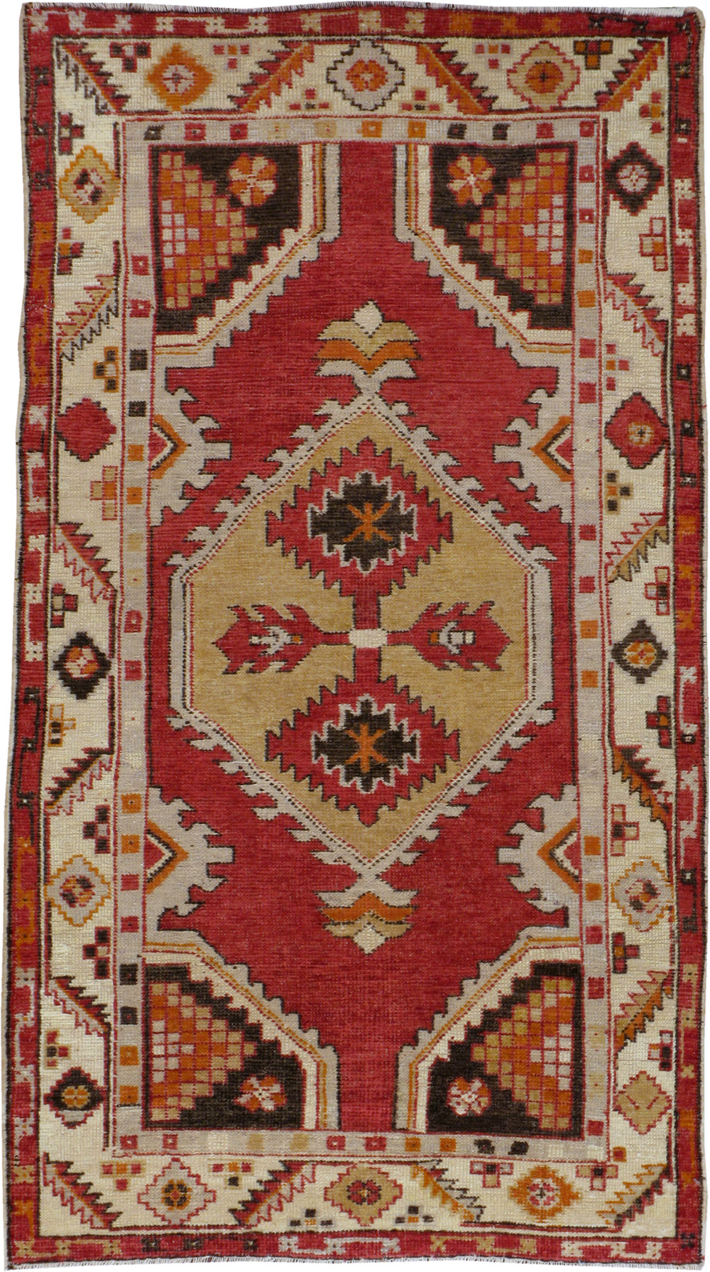 Vintage Turkish Oushak Rug, No.16021 - Gsblank