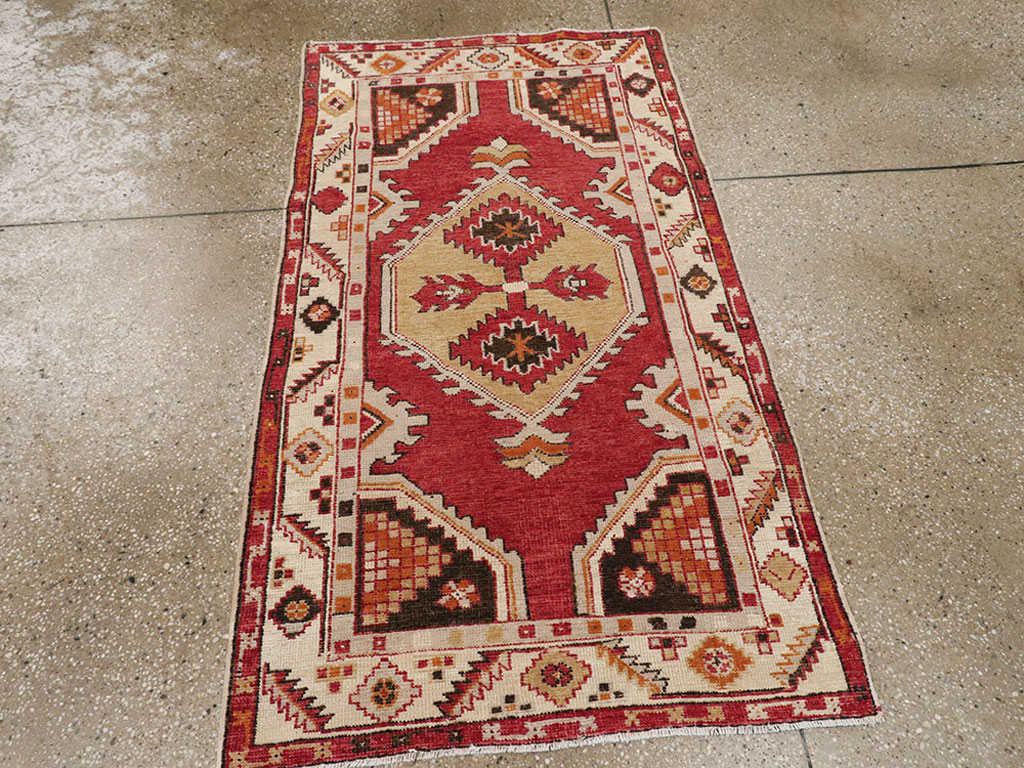 Vintage Turkish Oushak Rug, No.16021 - Gsblank