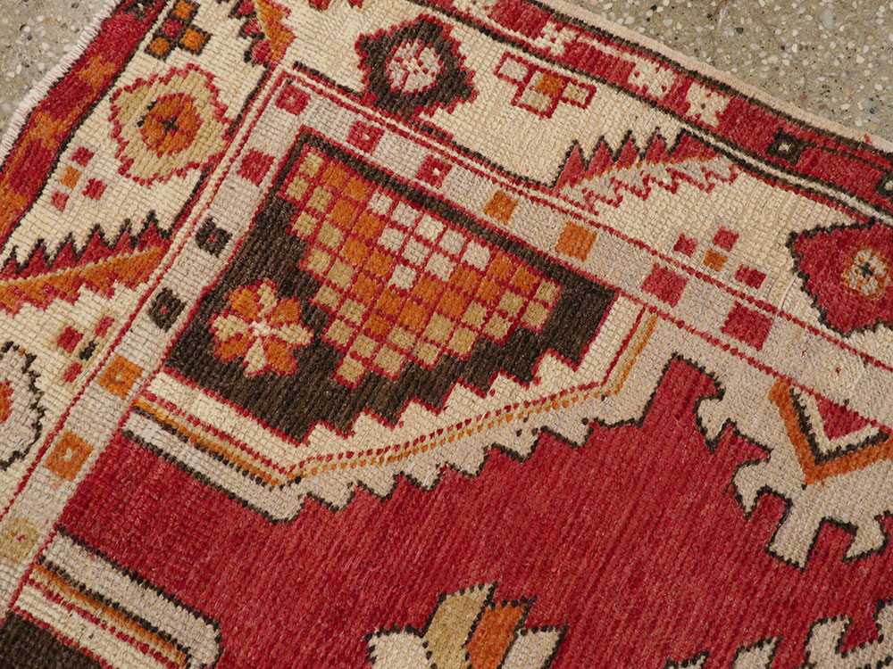 Vintage Turkish Oushak Rug, No.16021 - Gsblank