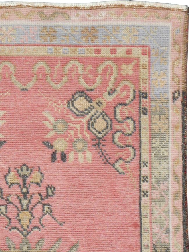 Vintage Turkish Oushak Rug, No.16023 - Gsblank