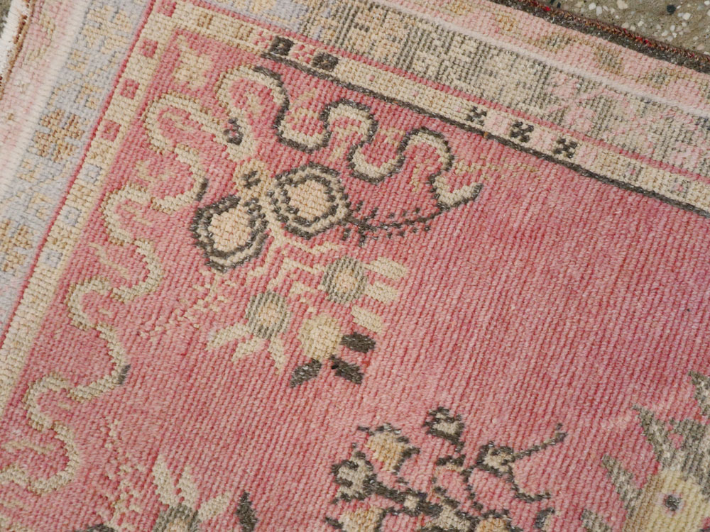 Vintage Turkish Oushak Rug, No.16023 - Gsblank