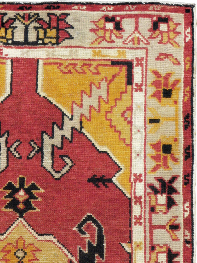 Vintage Turkish Oushak Rug, No.16024 - Gsblank