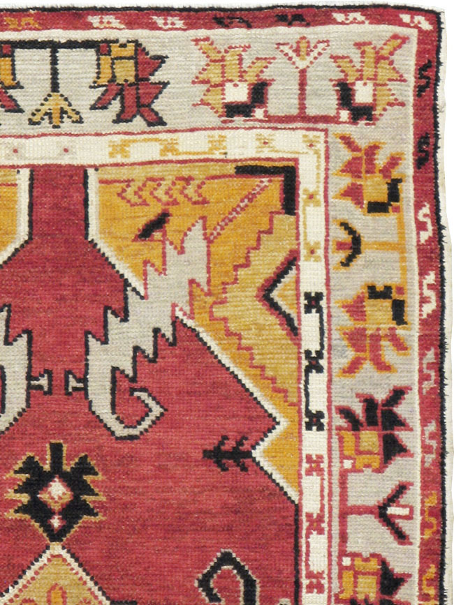 Vintage Turkish Oushak Rug, No.16024 - Gsblank