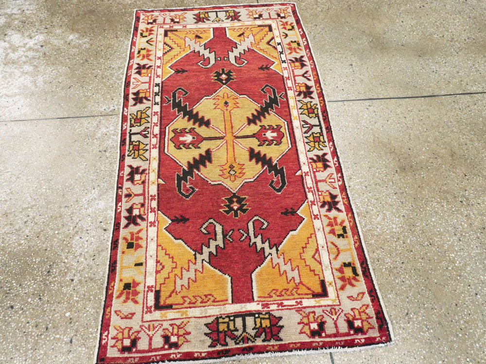 Vintage Turkish Oushak Rug, No.16024 - Gsblank