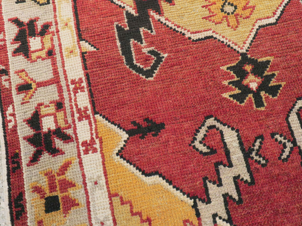 Vintage Turkish Oushak Rug, No.16024 - Gsblank