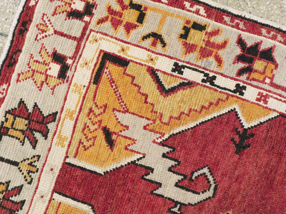 Vintage Turkish Oushak Rug, No.16024 - Gsblank
