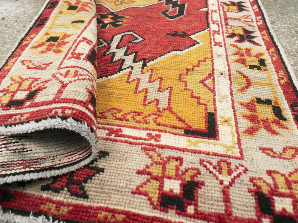 Vintage Turkish Oushak Rug, No.16024 - Gsblank