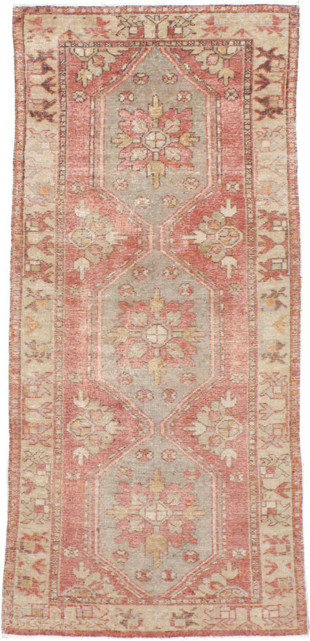 Vintage Turkish Oushak Throw Rug, No.16025 - Gsblank