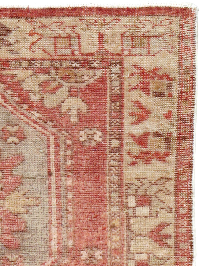 Vintage Turkish Oushak Throw Rug, No.16025 - Gsblank