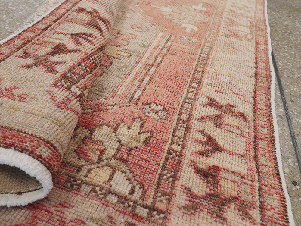 Vintage Turkish Oushak Throw Rug, No.16025 - Gsblank