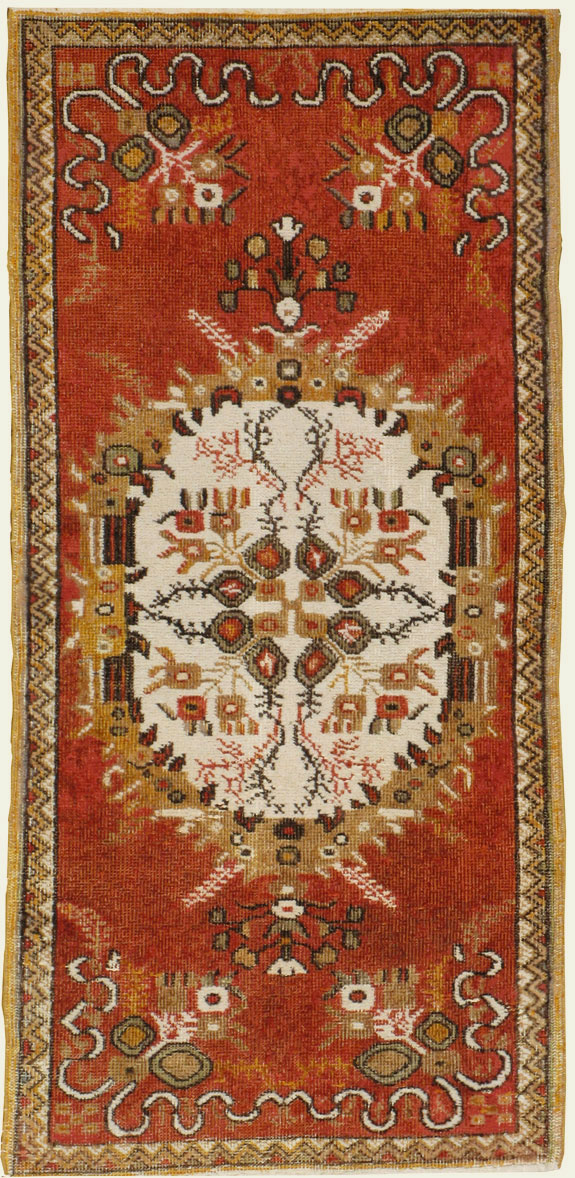 Vintage Turkish Oushak Rug, No.16028 - Gsblank