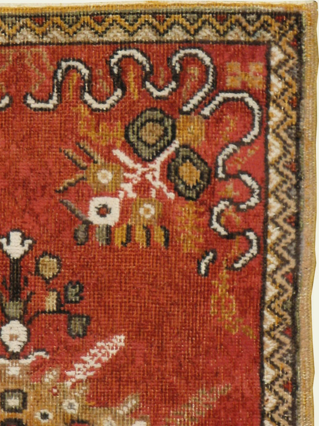 Vintage Turkish Oushak Rug, No.16028 - Gsblank