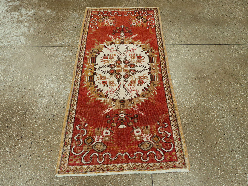 Vintage Turkish Oushak Rug, No.16028 - Gsblank