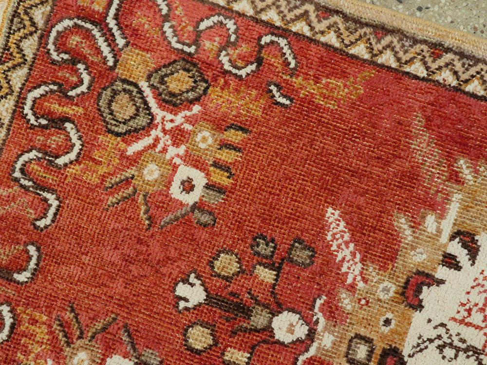 Vintage Turkish Oushak Rug, No.16028 - Gsblank
