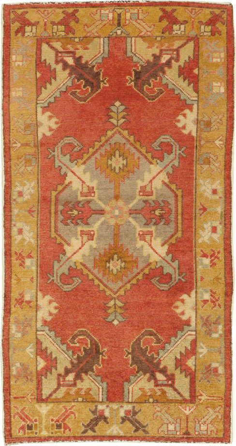 Vintage Turkish Oushak Rug, No.16031 - Gsblank