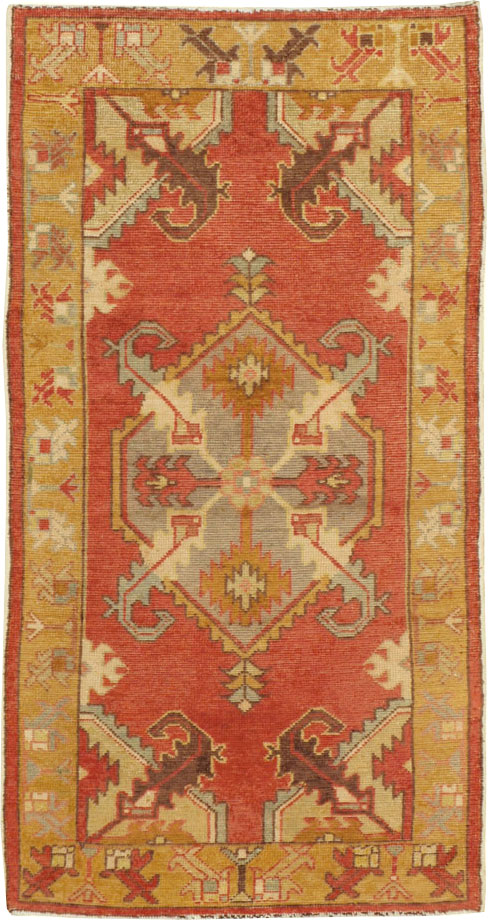 Vintage Turkish Oushak Rug, No.16031 - Gsblank