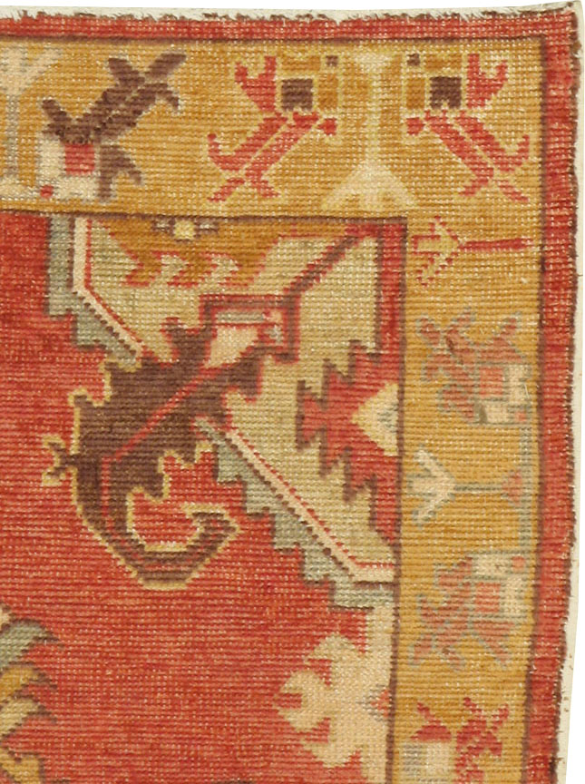 Vintage Turkish Oushak Rug, No.16031 - Gsblank