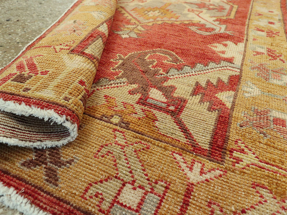 Vintage Turkish Oushak Rug, No.16031 - Gsblank