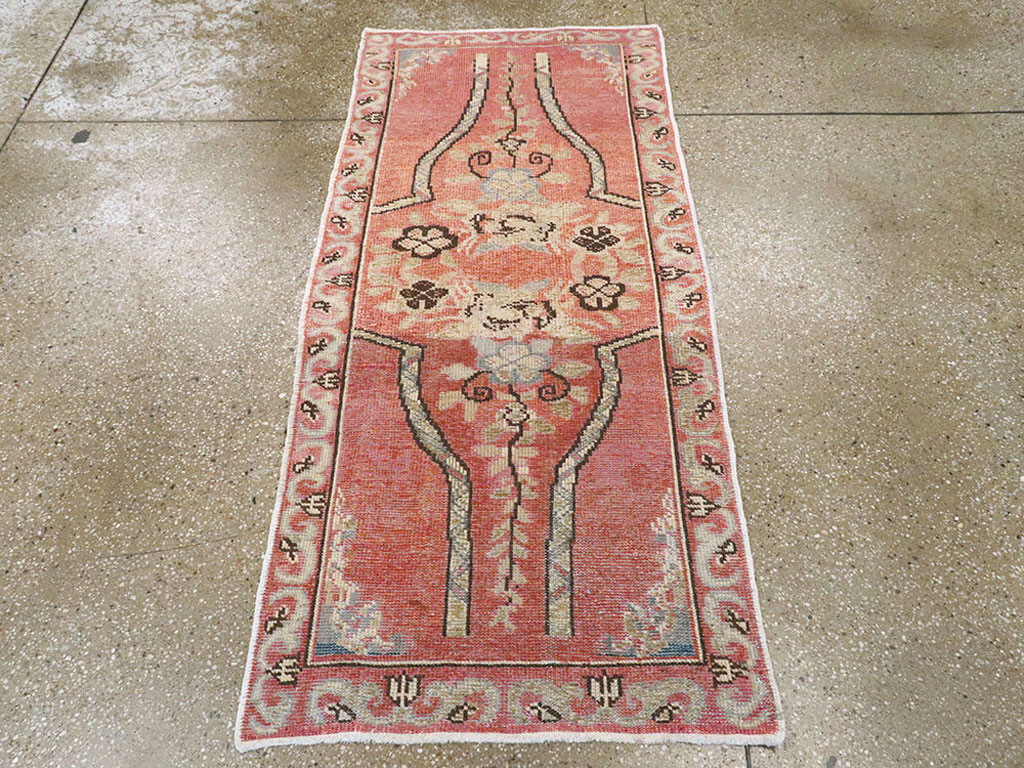Vintage Turkish Oushak Rug, No.16035 - Gsblank