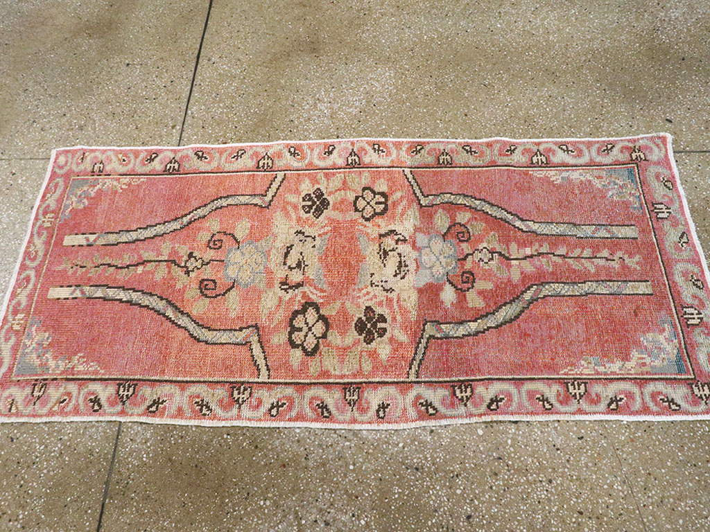 Vintage Turkish Oushak Rug, No.16035 - Gsblank