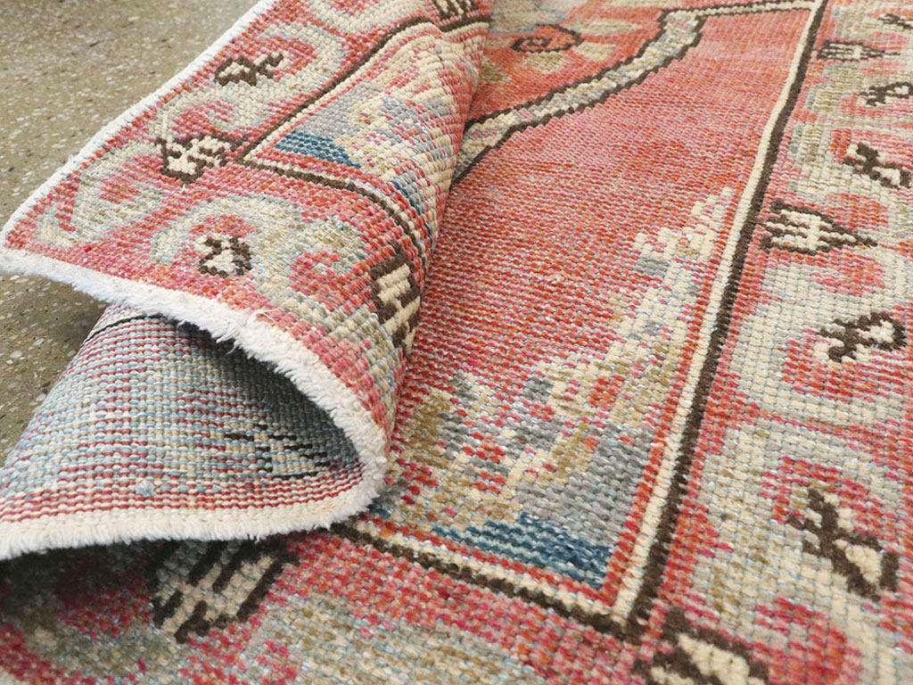 Vintage Turkish Oushak Rug, No.16035 - Gsblank